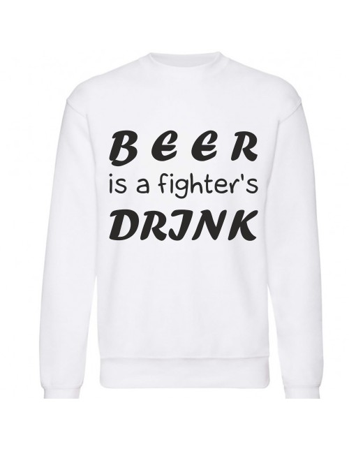 Мужской Свитшот Beer is a fighter`s drink