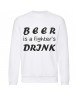 Мужской Свитшот Beer is a fighter`s drink