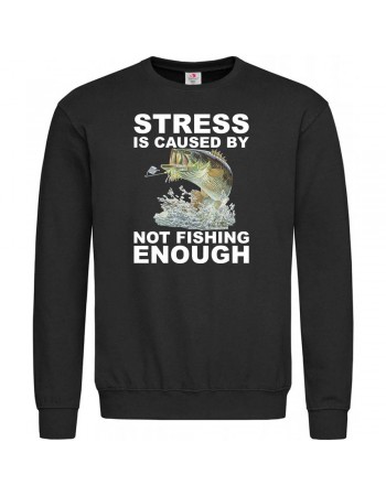 Свитшот Stress is caused by not fishing enough