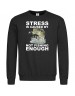 Мужской Свитшот Stress is caused by not fishing enough