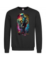 Свитшот Skateboarding cat