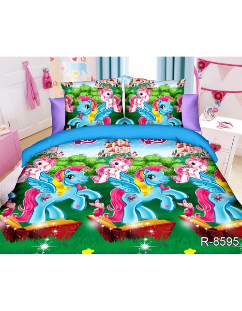 Детский комплект постельного бельяз пони, Ранфорс