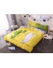 Детский комплект постельного бельяжелтого цвета с котом, Ранфорс