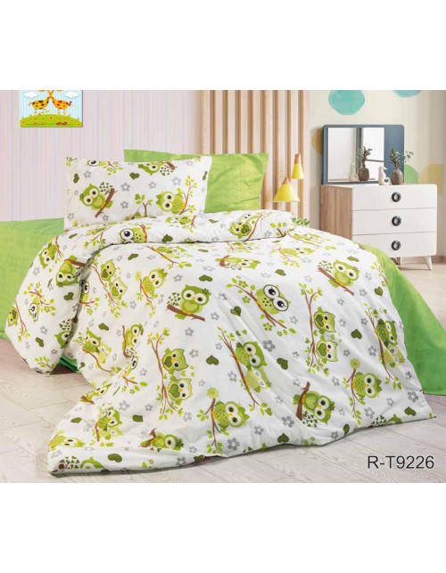 Дитячий комплект постільної білизни із совами, Ранфорс