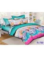 Постель детская зеленого цвета с барби