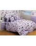 Детский комплект постельного бельясиреневого цвета с совами, Ранфорс
