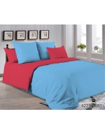 Постель двуспальная красно голубого цвета