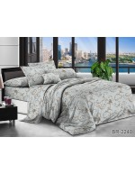 Постіль двоспальна з абстрактним принтом