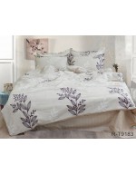 Постель двуспальная с листьями на ветвях