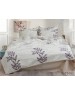 Двухспальный комплект постельного белья с листьями на ветвях, Ранфорс