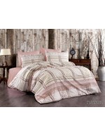 Постіль двоспальна з абстрактним принтом