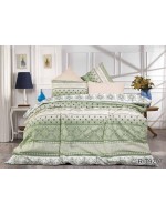 Постіль двоспальна з абстрактним принтом