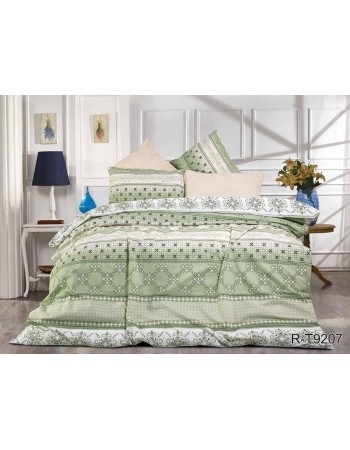 Постіль двоспальна з абстрактним принтом