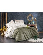 Постіль двоспальна з абстрактним принтом