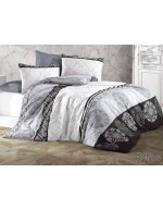 Постіль двоспальна з абстрактним принтом