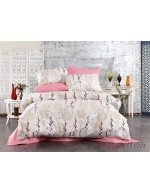 Постель двуспальная с цветочным принтом