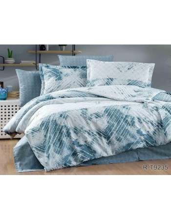 Постель двуспальная с абстрактным принтом