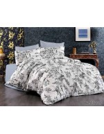 Постіль двоспальна з квітковим принтом