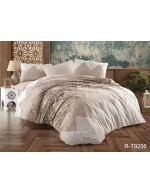 Постіль двоспальна з абстрактним принтом