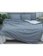 Постіль двоспальна в клітинку
