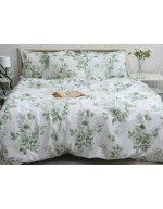 Постіль двоспальна з квітковим принтом