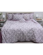 Постіль двоспальна з абстрактним принтом