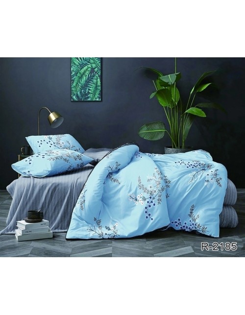 Двухспальный комплект постельного белья с цветами, Ранфорс