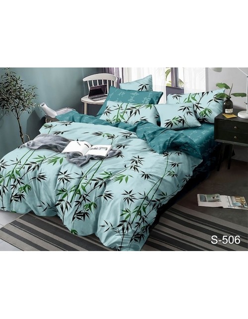 Двухспальный комплект постельного белья с цветочным принтом, Сатин люкс