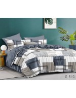 Постіль двоспальна з геометричними візерунками