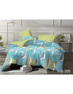 Постель двуспальная с геометрическими фигурами