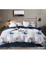 Постель двуспальная с цветами