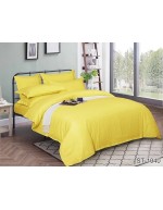 Постіль двоспальна однотонна жовтого кольору