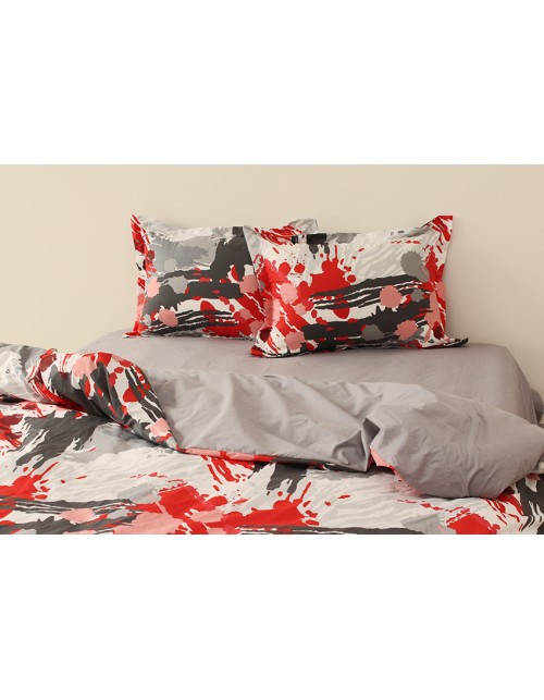 Двухспальный комплект постельного белья пятна краски, Ранфорс