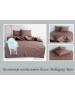 Двухспальный комплект постельного белья однотонная светло-коричневого цвета, Ранфорс