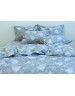 Двоспальний комплект постільної білизни з гілками ялинки та сніжинками, Ранфорс