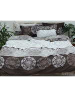 Постель двуспальная с цветочным узором