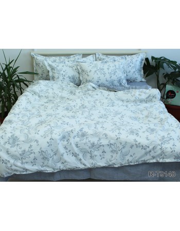 Постель двуспальная с цветочным узором