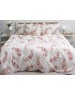 Двухспальный комплект постельного белья с принтом листьями на ветвях, Ранфорс