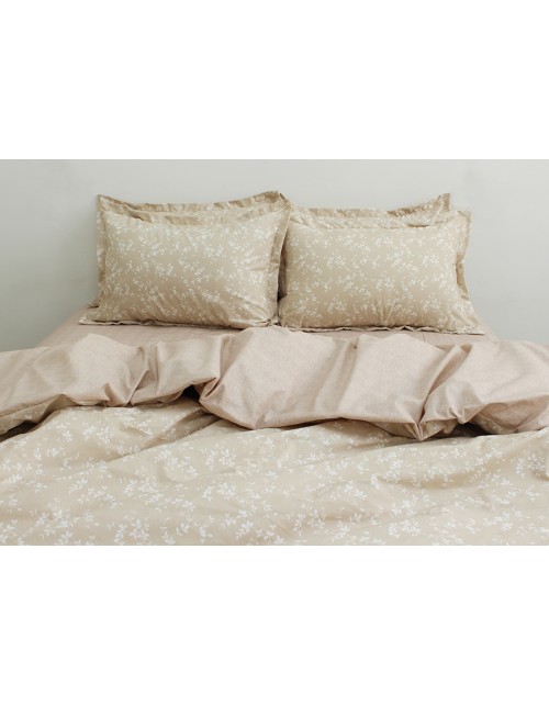 Двухспальный комплект постельного белья с цветочным узором, Ранфорс