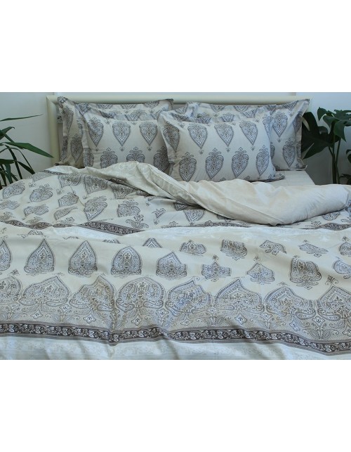 Двухспальный комплект постельного белья с абстрактным принтом, Ранфорс