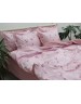 Двоспальний комплект постільної білизни рожевого кольору з квітами, Ранфорс