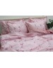 Двоспальний комплект постільної білизни рожевого кольору з квітами, Ранфорс