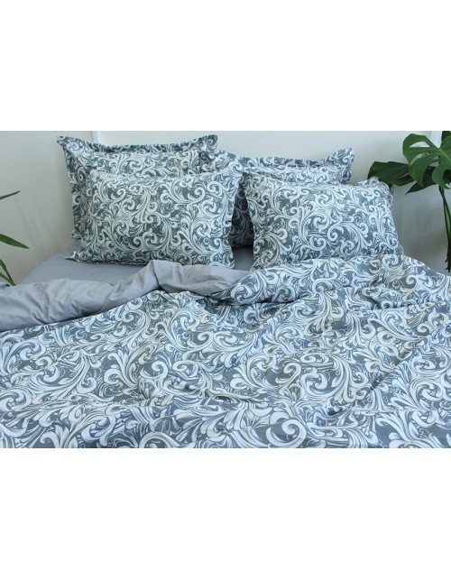 Двоспальний комплект постільної білизни з абстрактним принтом, Ранфорс