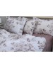 Двоспальний комплект постільної білизни з квітковим принтом, Ранфорс