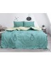 Двухспальный комплект постельного белья бирюзового цвета с лампочкой, Ранфорс