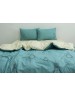 Двухспальный комплект постельного белья бирюзового цвета с лампочкой, Ранфорс