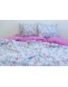 Двоспальний комплект постільної білизни з квітучими гілками та птахами, Ранфорс