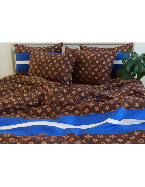 Двухспальный комплект постельного белья с узором, Сатин люкс