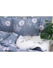 Двоспальний комплект постільної білизни з квітковим візерунком, Сатин люкс