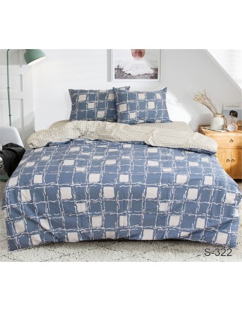 Постель двуспальная в клеточку